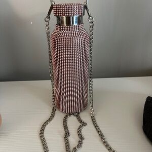 One of a kind, Pink crystal gem water bottle